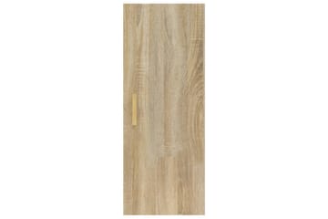 beBasic vægskab 34,5x34x90 cm konstrueret træ sonoma-eg - Brun - Opbevaring - Hylder & Reoler - Væghylde & vægreol