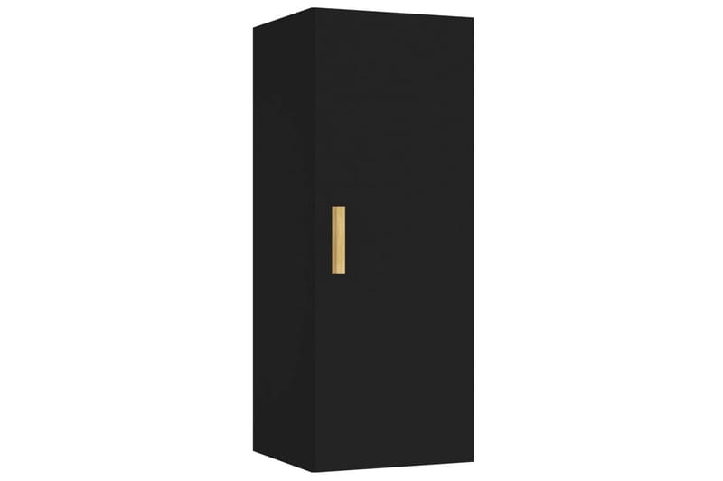 beBasic vægskab 34,5x34x90 cm konstrueret træ sort - Sort - Opbevaring - Hylder & Reoler - Væghylde & vægreol