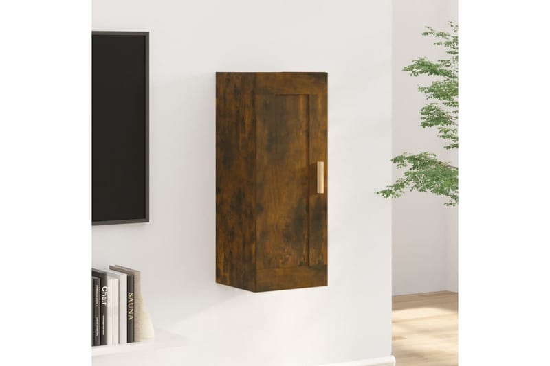 beBasic vægskab 35x34x90 cm konstrueret træ røget egetræsfarve - Brun - Opbevaring - Hylder & Reoler - Væghylde & vægreol