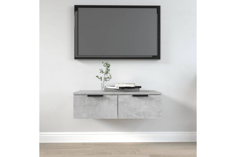 beBasic vægskab 68x30x20 cm konstrueret træ betongrå - GrÃ¥ - Opbevaring - Hylder & Reoler - Væghylde & vægreol
