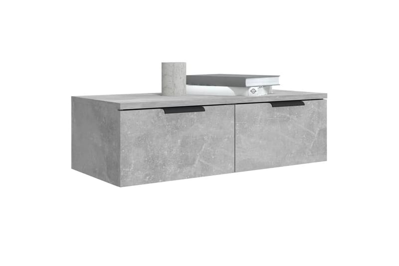 beBasic vægskab 68x30x20 cm konstrueret træ betongrå - GrÃ¥ - Opbevaring - Hylder & Reoler - Væghylde & vægreol