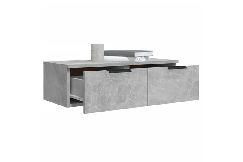 beBasic vægskab 68x30x20 cm konstrueret træ betongrå - GrÃ¥ - Opbevaring - Hylder & Reoler - Væghylde & vægreol