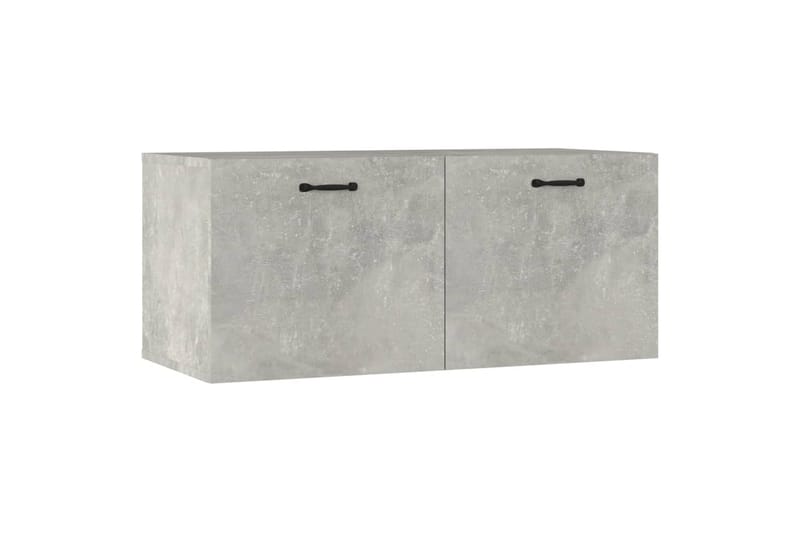 beBasic vægskab 80x35x36,5 cm konstrueret træ betongrå - GrÃ¥ - Opbevaring - Hylder & Reoler - Væghylde & vægreol