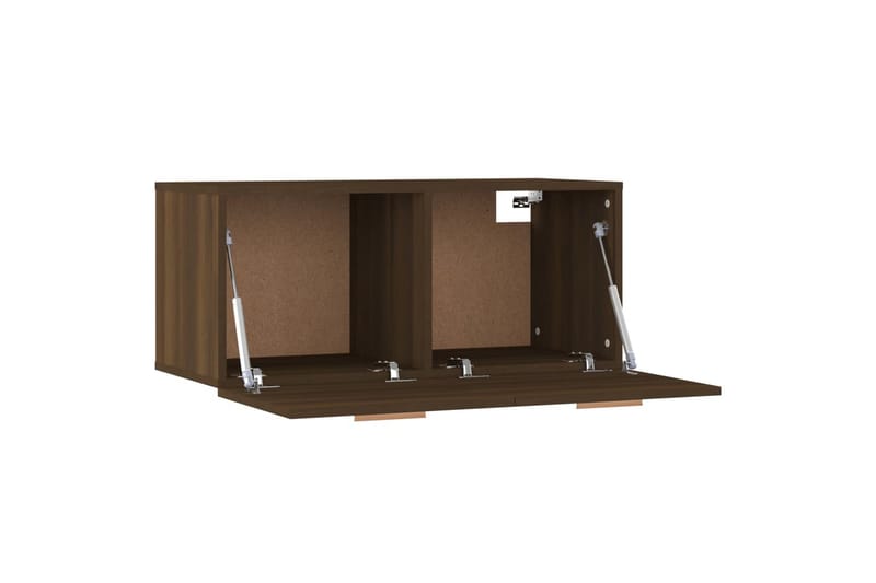 beBasic vægskab 80x35x36,5 cm konstrueret træ brun egetræsfarve - Brun - Opbevaring - Hylder & Reoler - Væghylde & vægreol