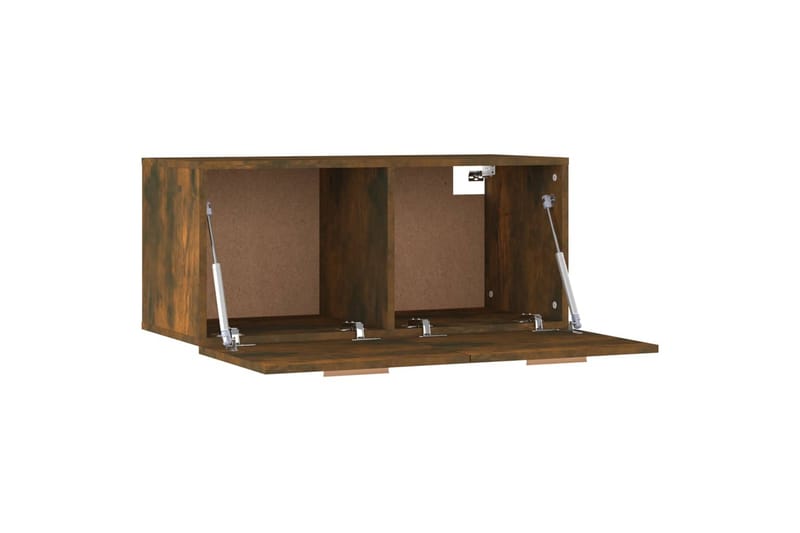 beBasic vægskab 80x35x36,5 cm konstrueret træ røget egetræsfinish - Brun - Opbevaring - Hylder & Reoler - Væghylde & vægreol