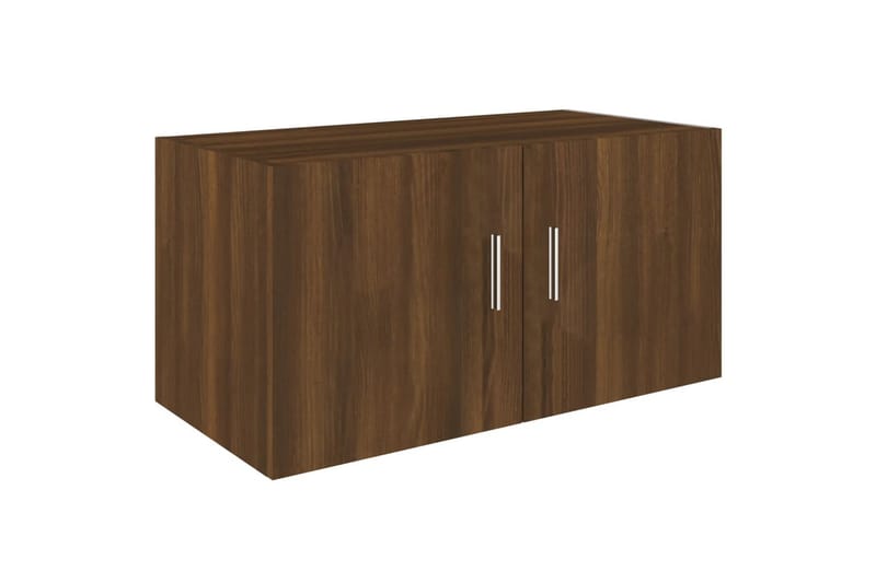 beBasic vægskab 80x39x40 cm konstrueret træ brun egetræsfarve - Brun - Opbevaring - Hylder & Reoler - Væghylde & vægreol