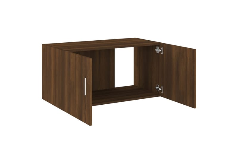 beBasic vægskab 80x39x40 cm konstrueret træ brun egetræsfarve - Brun - Opbevaring - Hylder & Reoler - Væghylde & vægreol