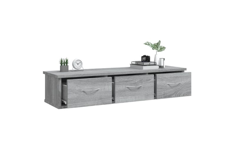 beBasic vægskab 88x26x18,5 cm konstrueret træ grå sonoma-eg - GrÃ¥ - Opbevaring - Hylder & Reoler - Væghylde & vægreol