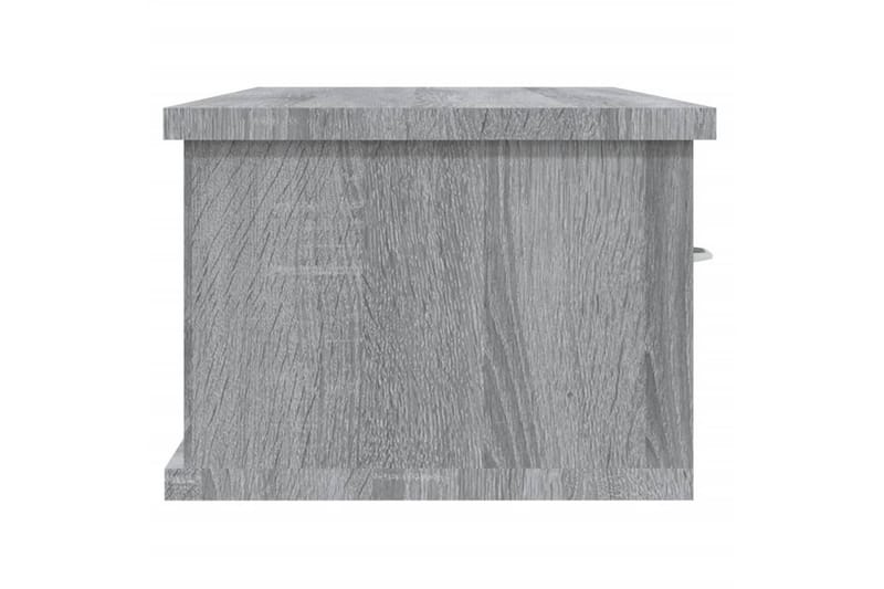 beBasic vægskab 88x26x18,5 cm konstrueret træ grå sonoma-eg - GrÃ¥ - Væghylde & vægreol