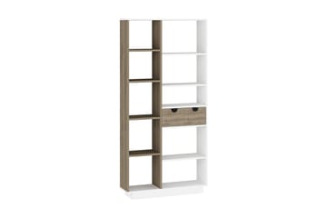 Ackerman Bogreol 80 cm - Hvid|Valnød - Opbevaring - Hylder & Reoler - Bogreol