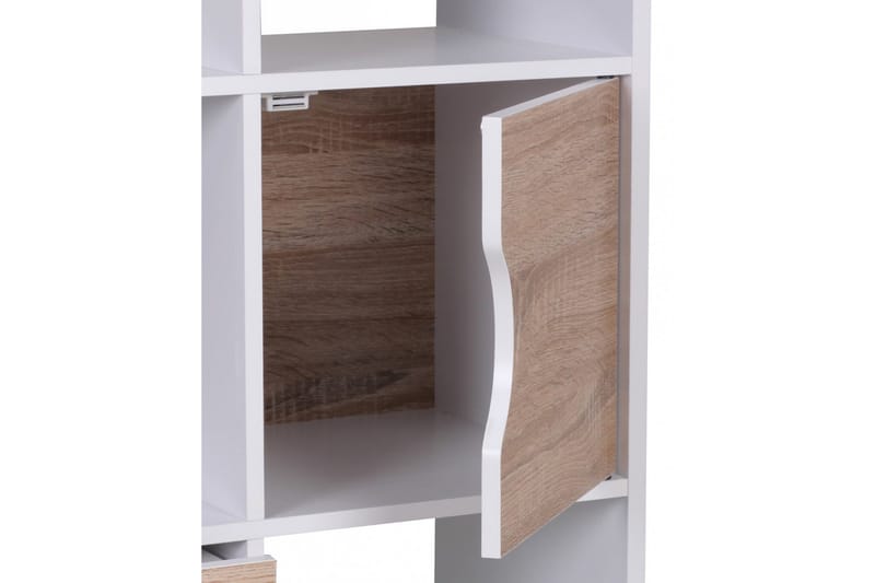 Ajan Bogreol 60 cm i Malet Træ - Hvid - Opbevaring - Hylder & Reoler - Bogreol