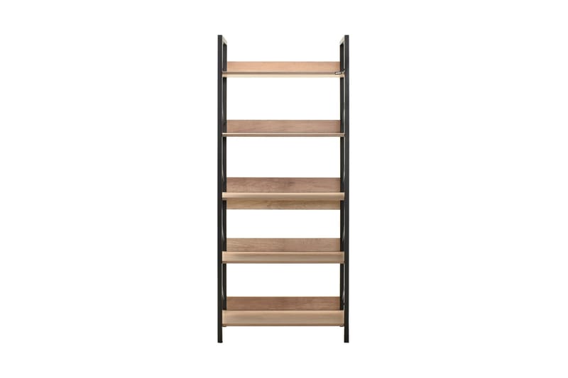 Ajkati Bogreol 73x35 cm Brun/Sort - Hanah Home - Opbevaring - Hylder & Reoler - Bogreol