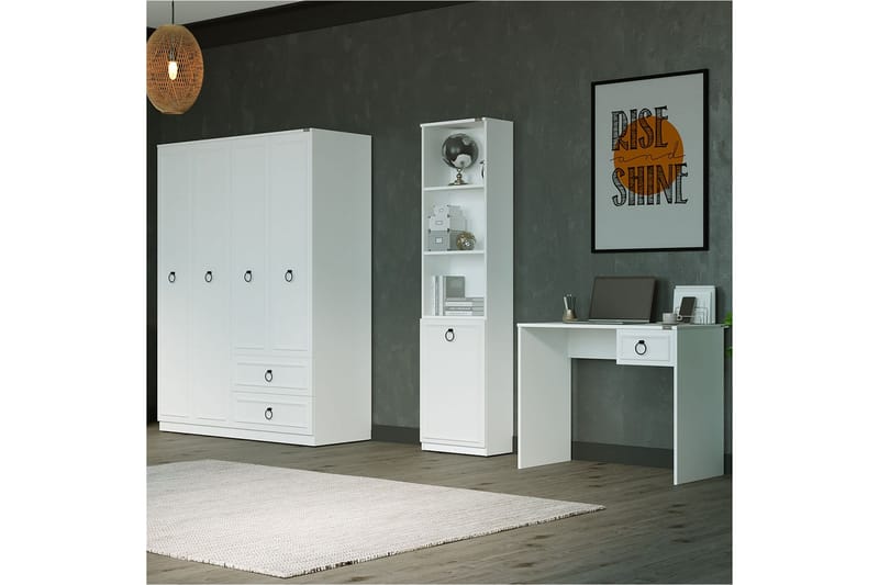 Ajkati Reol 45x24 cm Hvid - Hanah Home - Opbevaring - Hylder & Reoler - Bogreol