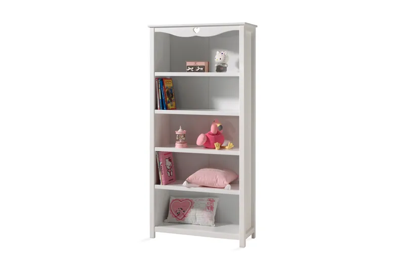 Amori Bogreol 40 cm i Malet Træ, Hvid