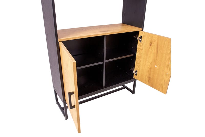 Amsterdam Hylde Eg/ Sort - Opbevaring - Hylder & Reoler - Bogreol