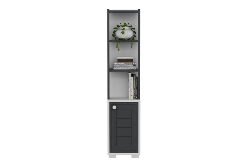 Anayurt Bogreol 29,6x21,6 cm Hvid/Antracit - Hanah Home - Opbevaring - Hylder & Reoler - Bogreol