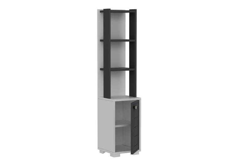 Anayurt Bogreol 29,6x21,6 cm Hvid/Antracit - Hanah Home - Opbevaring - Hylder & Reoler - Bogreol