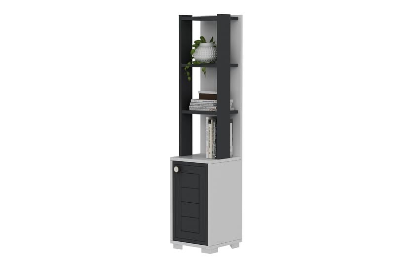 Anayurt Bogreol 29,6x21,6 cm Hvid/Antracit - Hanah Home - Opbevaring - Hylder & Reoler - Bogreol