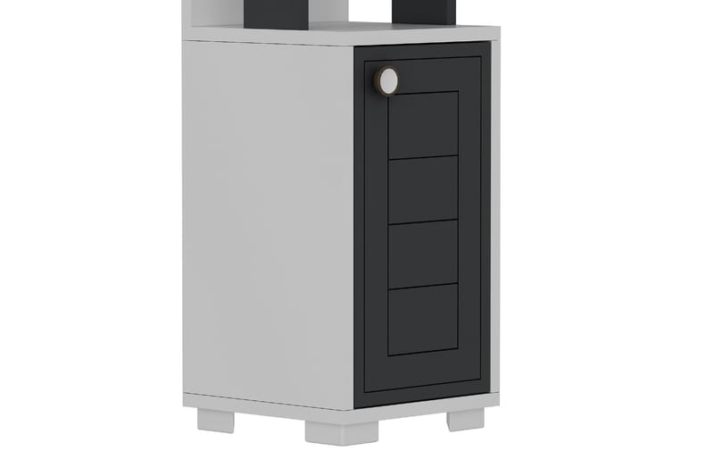 Anayurt Bogreol 29,6x21,6 cm Hvid/Antracit - Hanah Home - Opbevaring - Hylder & Reoler - Bogreol