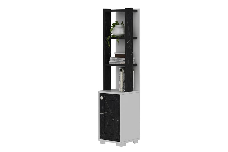 Anayurt Bogreol 29,6x21,6 cm Hvid/Sort - Hanah Home - Opbevaring - Hylder & Reoler - Bogreol