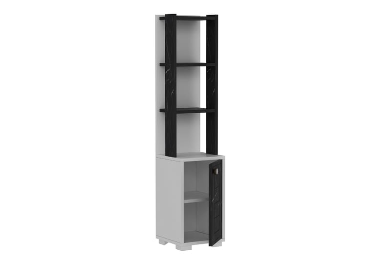 Anayurt Bogreol 29,6x21,6 cm Hvid/Sort - Hanah Home - Opbevaring - Hylder & Reoler - Bogreol