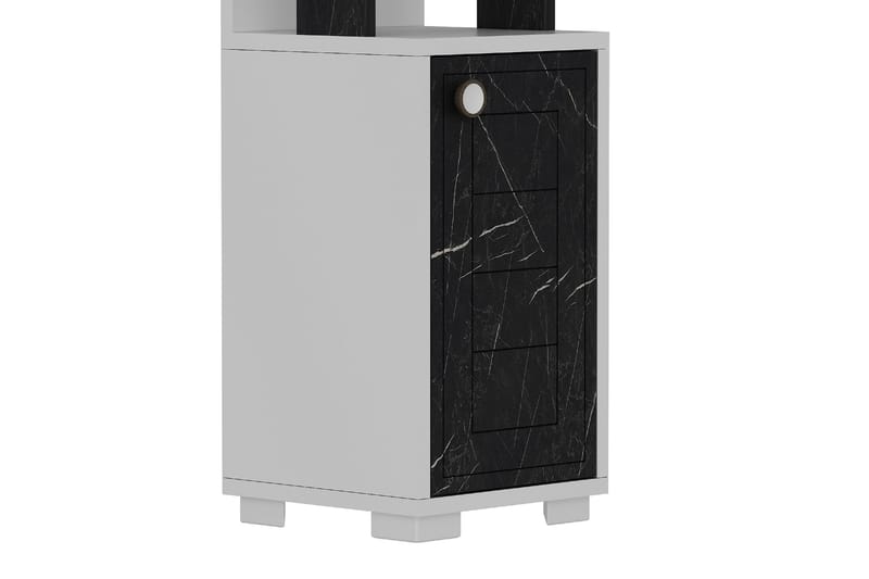 Anayurt Bogreol 29,6x21,6 cm Hvid/Sort - Hanah Home - Opbevaring - Hylder & Reoler - Bogreol