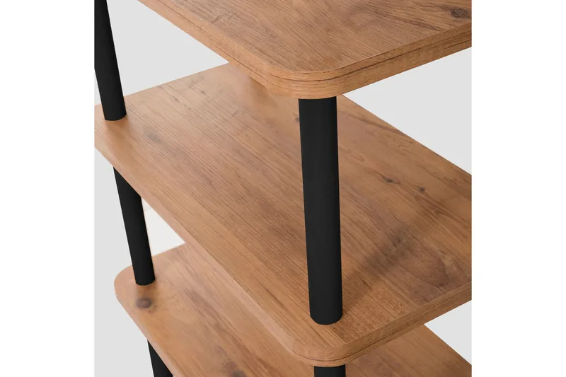 Andifli Bogreol 150x74,9 cm - Sort - Opbevaring - Hylder & Reoler - Bogreol