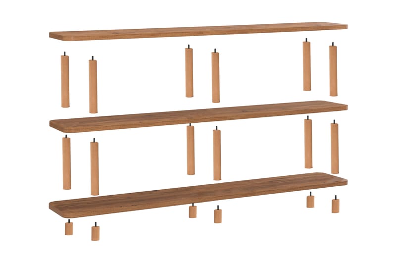 Andifli Bogreol 180x74,9 cm - Grøn - Opbevaring - Hylder & Reoler - Bogreol