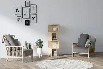 Andifli Bogreol 25 cm i Eg - Grøn - Opbevaring - Hylder & Reoler - Bogreol