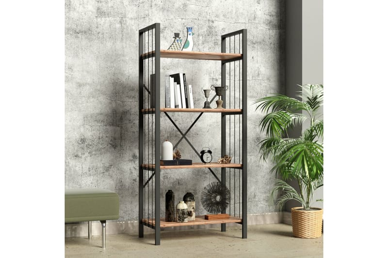 Andifli Bogreol 60x150 cm - Sort - Opbevaring - Hylder & Reoler - Bogreol
