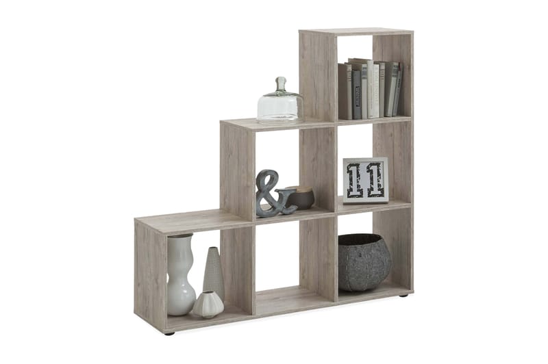 Arnim Reol 105 cm Trappetrin - Sand Eg - Opbevaring - Hylder & Reoler - Bogreol