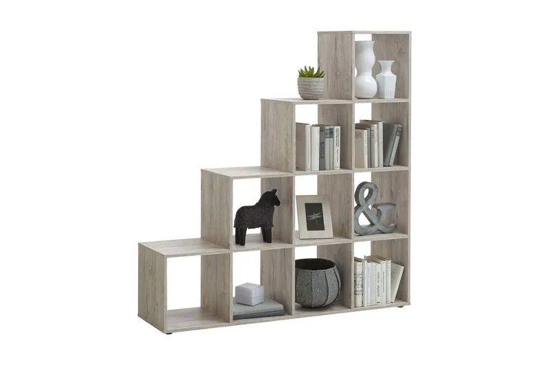 Arnim Reol 139 cm Trappetrin - Sand Eg - Opbevaring - Hylder & Reoler - Bogreol