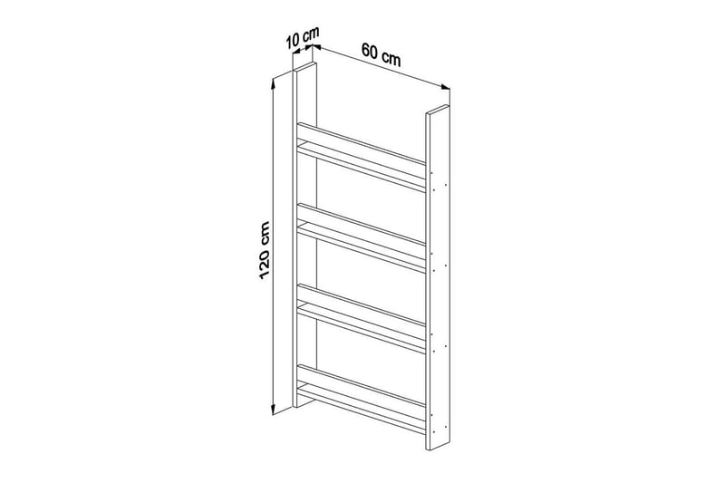 Bogreol Artemis 3 Hvid - Hvid - Opbevaring - Hylder & Reoler - Bogreol