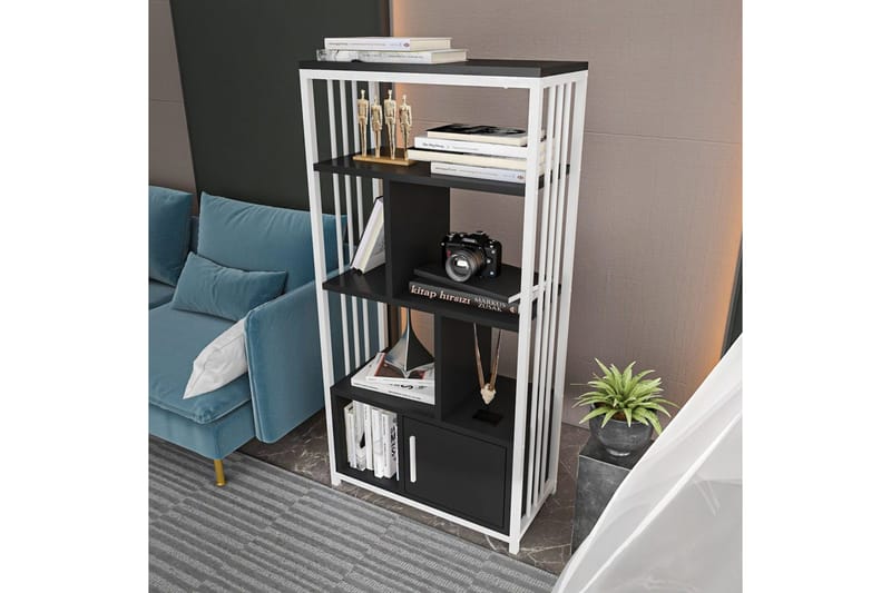 Bogreol Arven Hvid / Antracit - Hvid / Antracit - Opbevaring - Hylder & Reoler - Bogreol