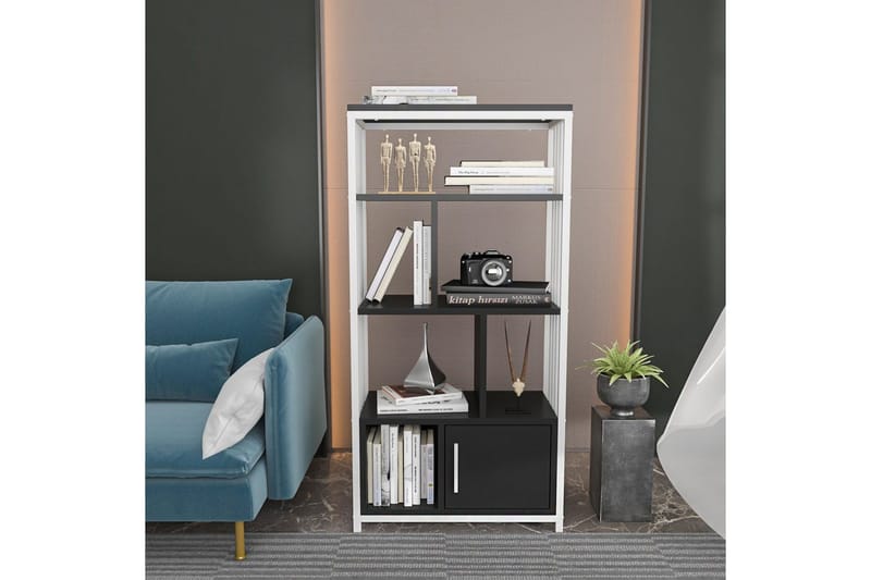 Bogreol Arven Sort / Hvid - Sort / Hvid - Opbevaring - Hylder & Reoler - Bogreol