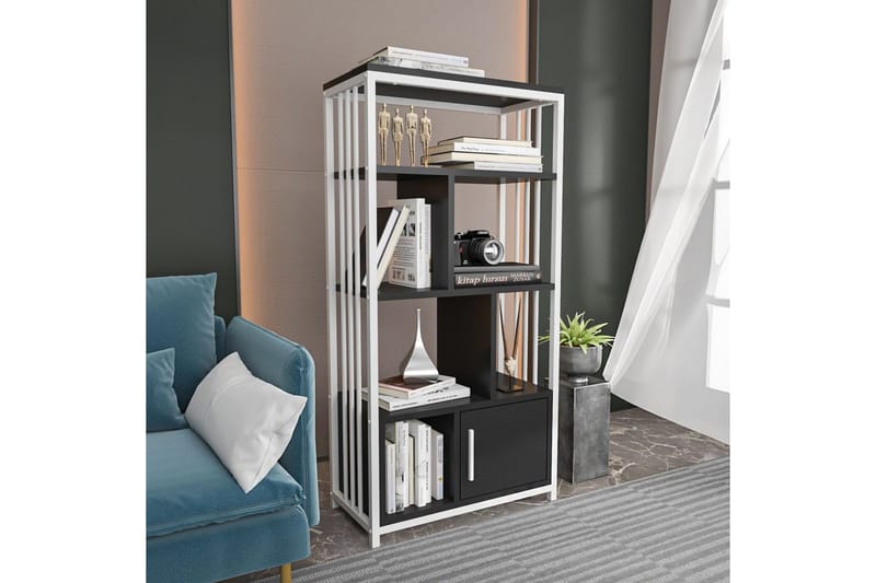Bogreol Arven Sort / Hvid - Sort / Hvid - Opbevaring - Hylder & Reoler - Bogreol