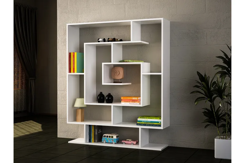 Asillane bogreol labyrint - Hvid - Opbevaring - Hylder & Reoler - Bogreol