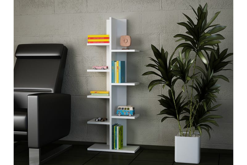 Asillane bogreol søjler - Hvid - Opbevaring - Hylder & Reoler - Bogreol