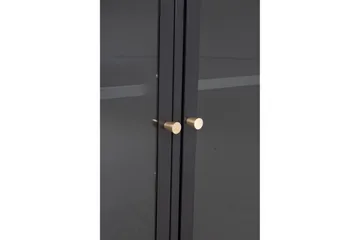 Bakal Bogreol 85 cm i Glas og Metal - Sort - Opbevaring - Hylder & Reoler - Bogreol
