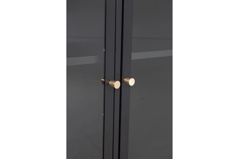 Bakal Bogreol 85 cm i Glas og Metal - Sort - Opbevaring - Hylder & Reoler - Bogreol