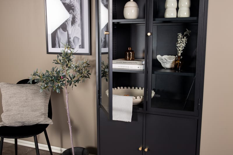 Bakal bogreol med låger Sort - Opbevaring - Hylder & Reoler - Bogreol