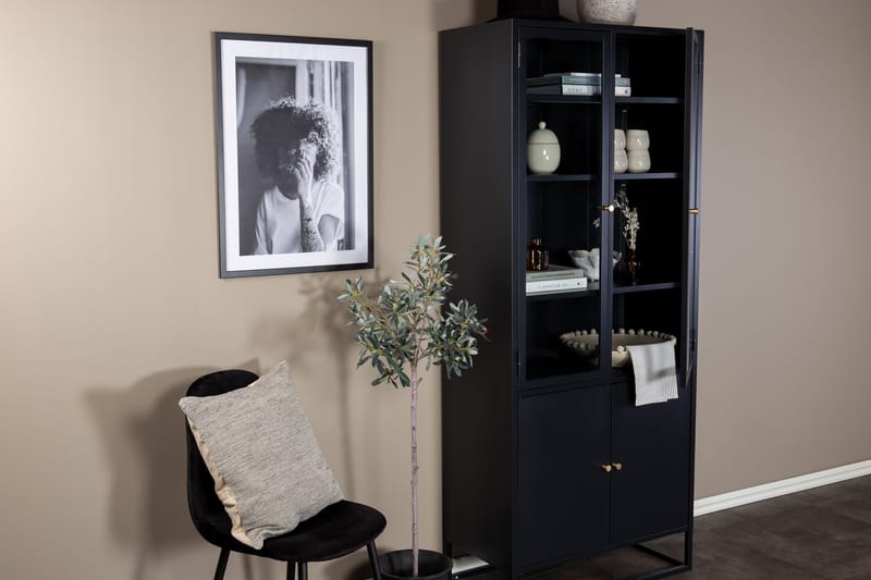 Bakal bogreol med låger Sort - Opbevaring - Hylder & Reoler - Bogreol