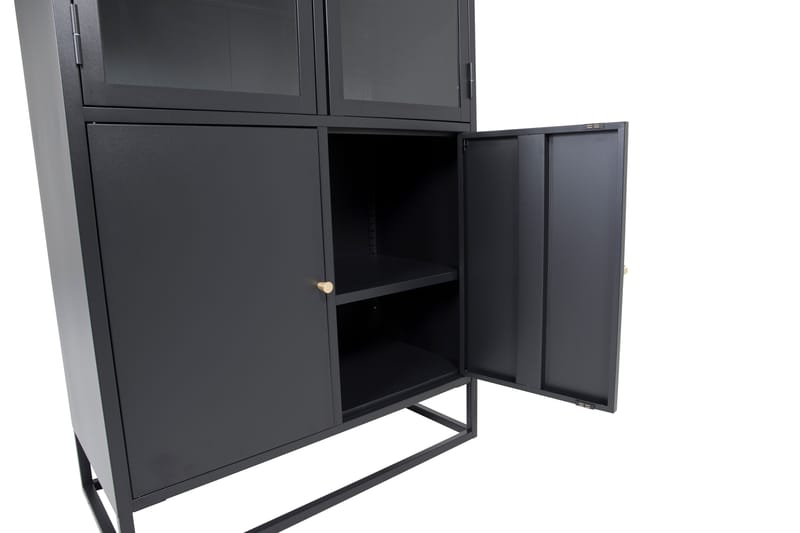 Bakal bogreol med låger Sort - Opbevaring - Hylder & Reoler - Bogreol