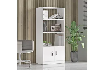 Barrock Bogreol 63,6 cm i Malet Træ - Hvid - Opbevaring - Hylder & Reoler - Bogreol