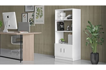 Barrock Bogreol 63,6 cm i Malet Træ - Hvid - Opbevaring - Hylder & Reoler - Bogreol
