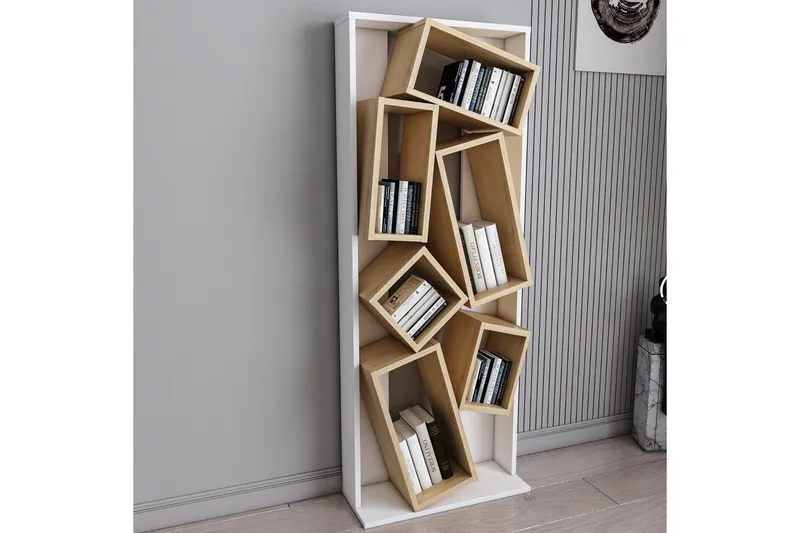 Bloemendal Bogreol 63 cm - Hvid - Opbevaring - Hylder & Reoler - Bogreol