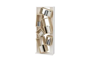 Bloemendal Bogreol 63 cm i Eg - Hvid - Opbevaring - Hylder & Reoler - Bogreol