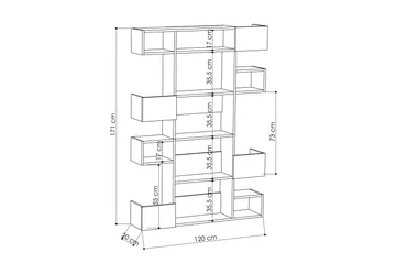 Bodsjö bogreol 120 cm - Hvid - Opbevaring - Hylder & Reoler - Bogreol