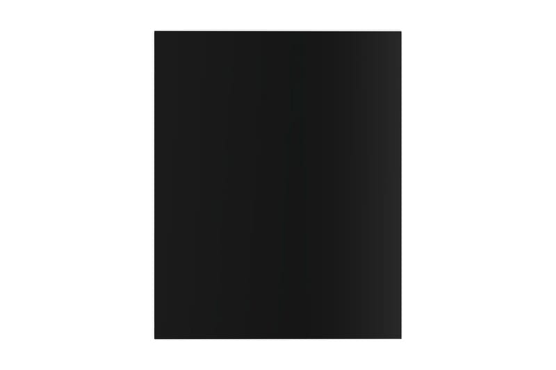 Boghylder 8 stk. 40x50x1,5 cm spånplade sort højglans - Sort - Bogreol