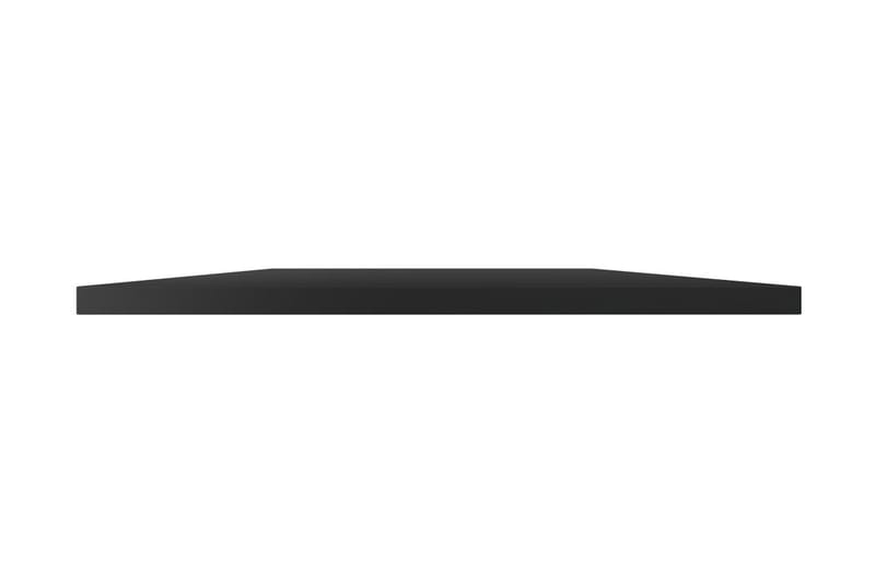Boghylder 8 stk. 40x50x1,5 cm spånplade sort højglans - Sort - Opbevaring - Hylder & Reoler - Bogreol